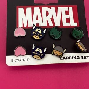 Marvel Bioworld Kids Earring Set - Multi-Color